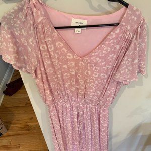 Piper and Scoot Ruffle Maxi dress in Mauve